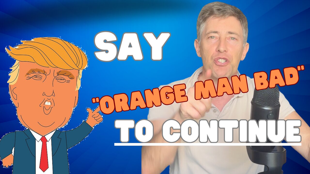 They Still Demand an "Orange Man Bad" Statement as Price for Conversation