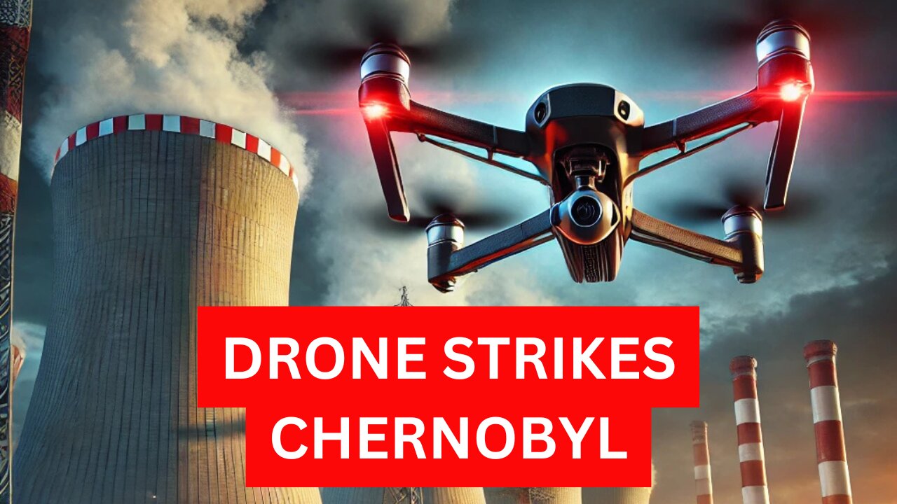 RUSSIAN DRONE HITS CHERNOBYL