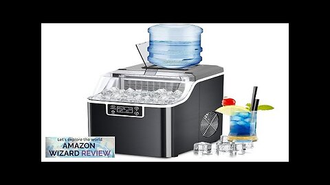 Kndko Ice Makers Countertop 45lbs2-Ways Add WaterIce Maker Self CleaningIce Size Review