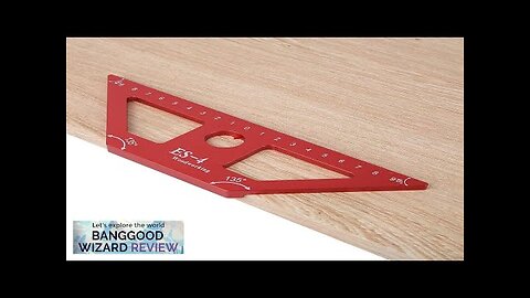 FONSON TOOLS ES-4 Metric Woodworking 45 Degree 135 Degree Angle Ruler Measuring Review