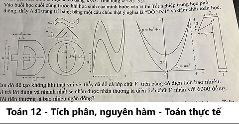 Toán 12: Vào buổi học cuối cùng trước khi học sinh của mình bước vào kì thi Tốt nghiệp trung học phổ