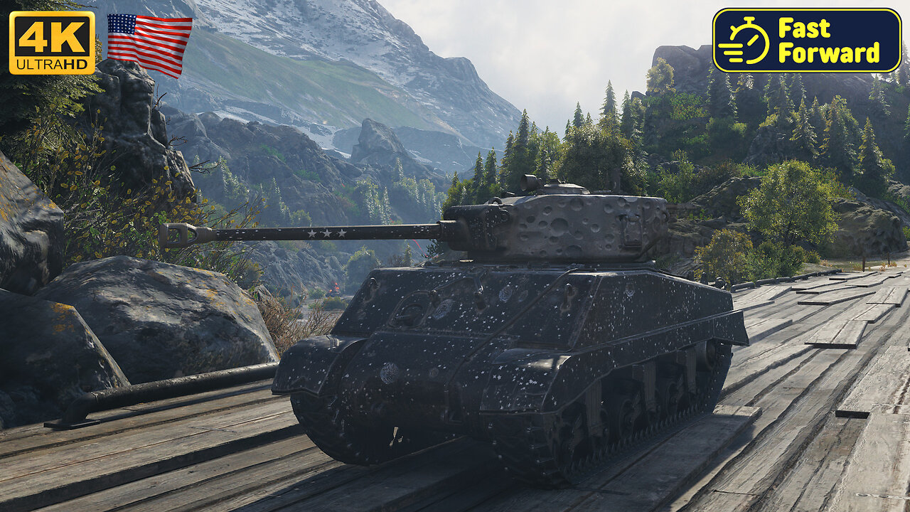 M4A3E2 Sherman Jumbo - Mountain Pass - World of Tanks - WoT - FastForward