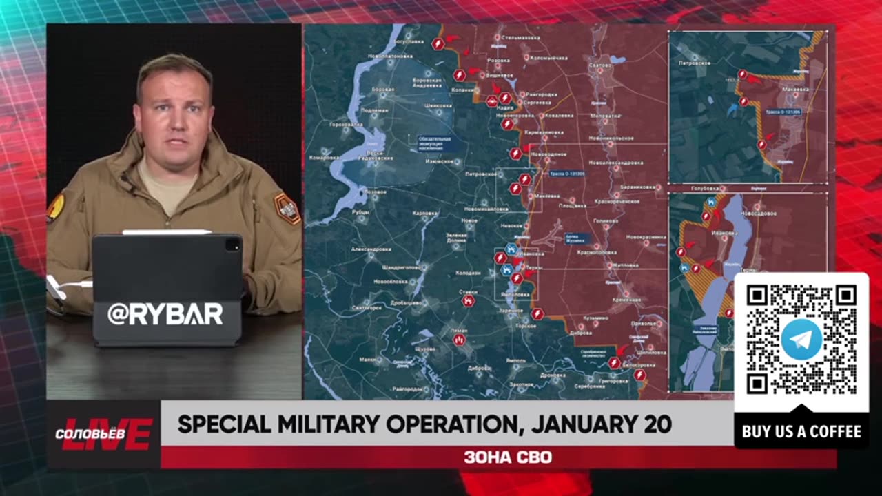 ►🇷🇺🇺🇦🚨❗️⚡️ Rybar Review of the Special Military Operation on January 20 2025