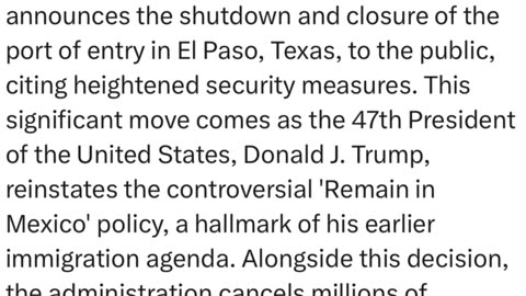 IT HAS BEGUN Police in Riot Gear Shutdown Port of Entry El Paso Texas