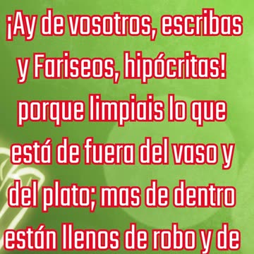 "Ay de los Fariseos: La Hipocresía de la Apariencia" Mateo 23:25#shorts #youtube #jesus #ytshorts
