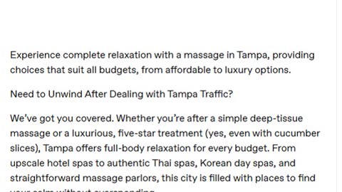 A Massage in Tampa for Every Budget