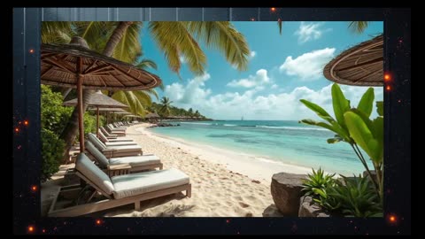 AI Creativity - Beach Resort Vacation