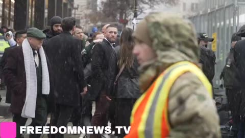 Conor McGregor & entourage enter the Capital One Arena for Victory Rally