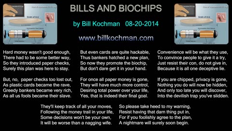 BILLS AND BIOCHIPS -- an original song by Bill Kochman.