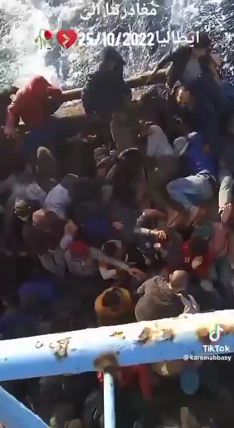 Look at how packed this vessel is. The scale of the invasion of Europe by illegal