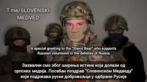 🇷🇺🤝🇷🇸 Russian Soldiers thank their Serbian Brothers for all the support