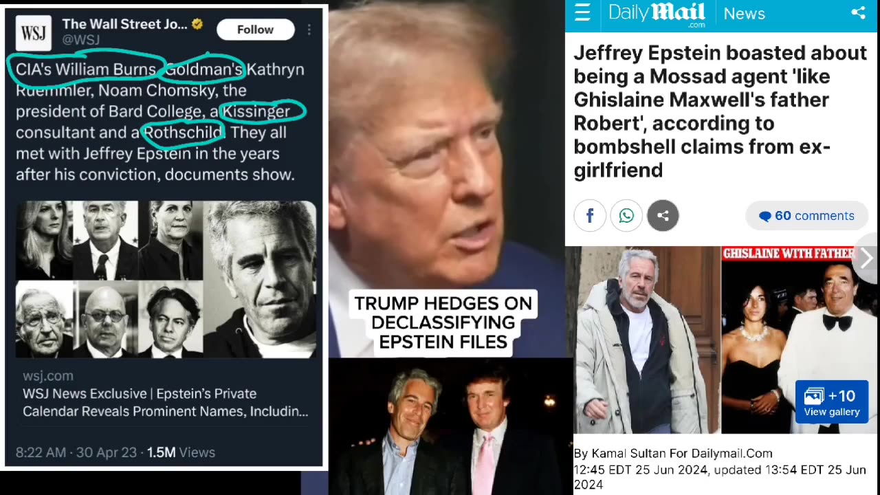 President Trump said he WOULD declassify the 911 Files... But Epstein files? Listen :