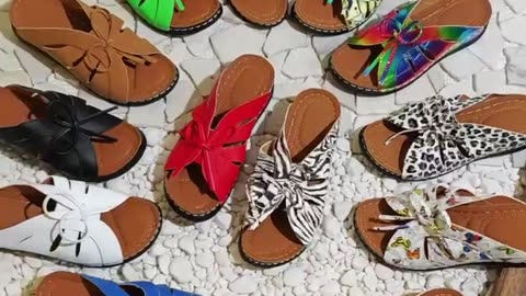 Womens Fashionable Solid Color Wedge Sandals