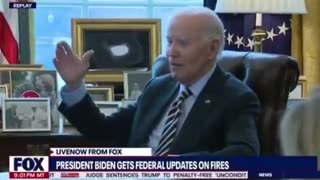 Biden gives update on CA situation- WAIT- What did he just say?