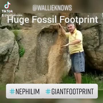 Huge giant footprint