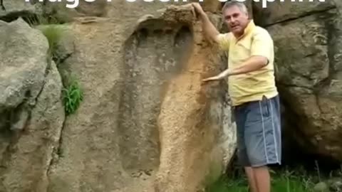 Huge giant footprint