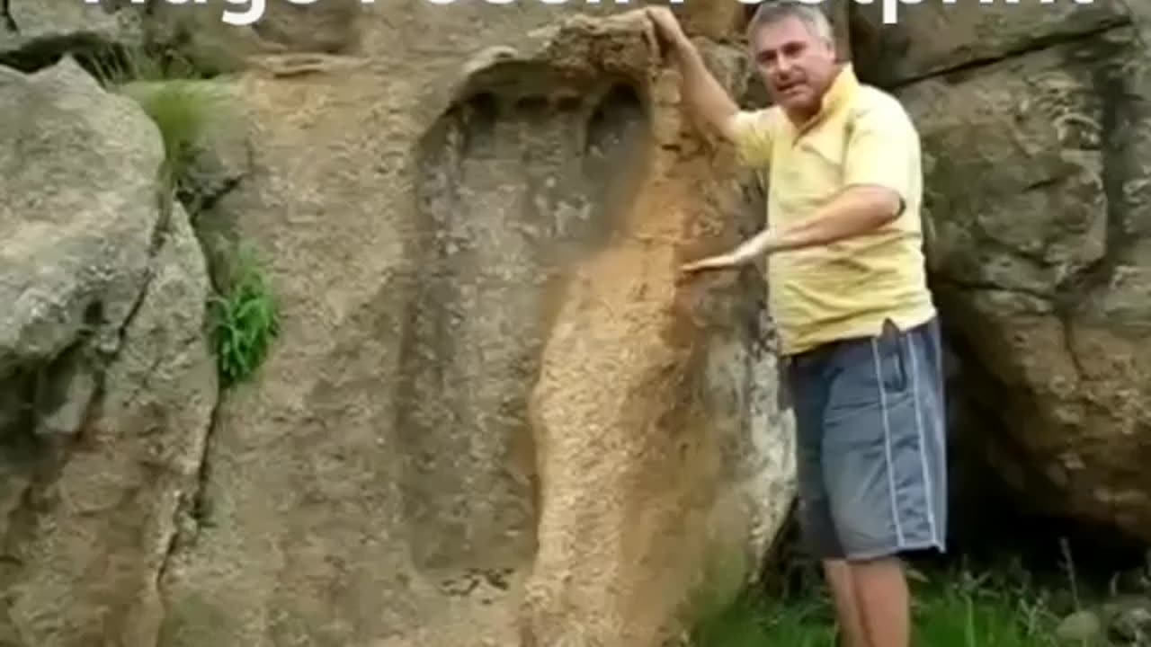 Huge giant footprint
