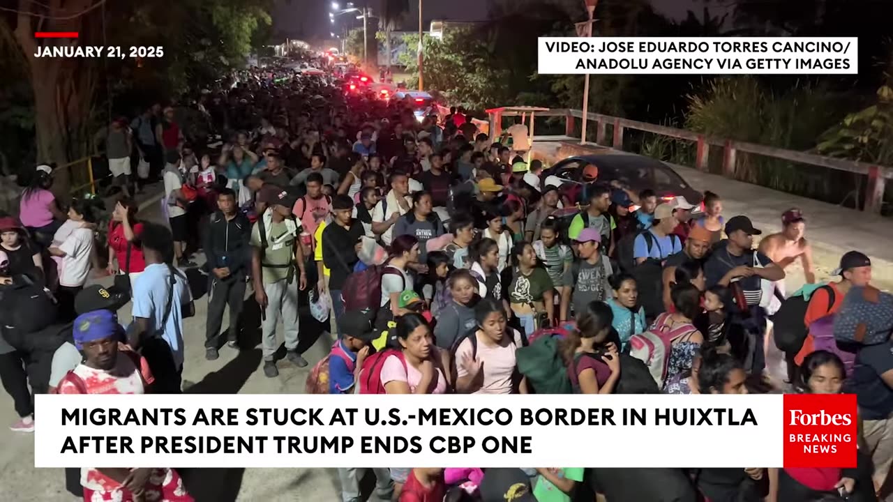 ILLEGAL Immigrants are Stuck at US-Mexico Border after CBP One App Ends