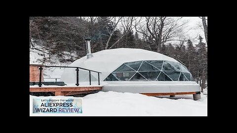 Winter outdoor dome house waterproof PVC cover geodesic glamping dome tent igloo Review