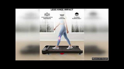 Pad Under Desk Treadmill 2.5HP Portable Treadmills for Home/Office Walking Jogging Review