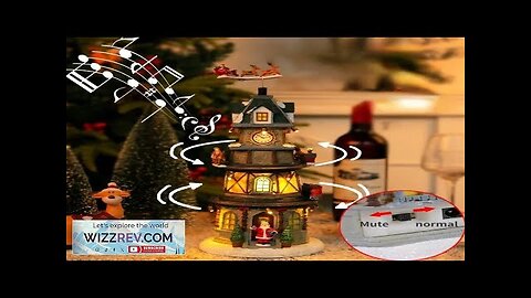 Christmas Gift Christmas Tree Music Box Ornaments With LED Light Deer Santa Review