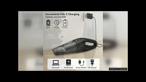 Handheld Vacuum Wireless Portable 10000Pa - Cordless Lightweight Low-Noise Fast Charging USB Review