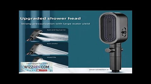 Boosted Pressure Shower Head with Filter Shower No-drill Base 1.5m Hose Pressurized Review