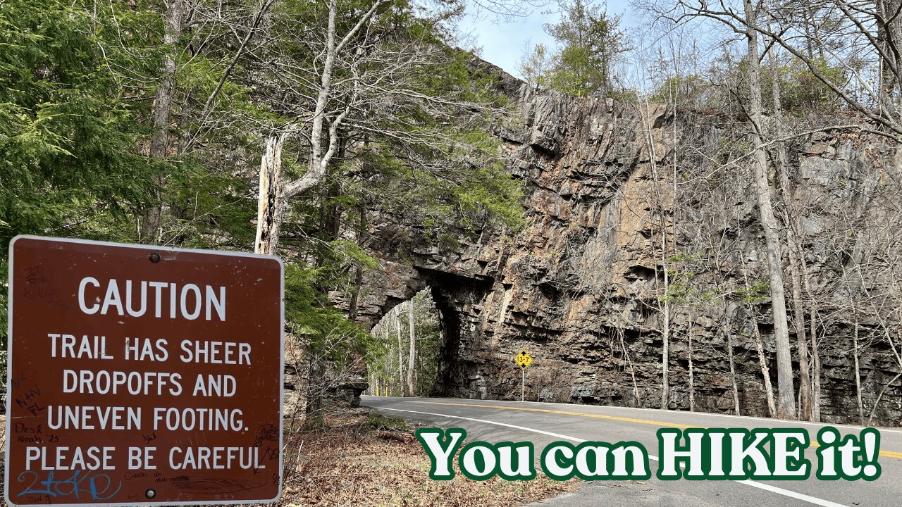 Backbone Rock - The SHORTEST tunnel in the world!