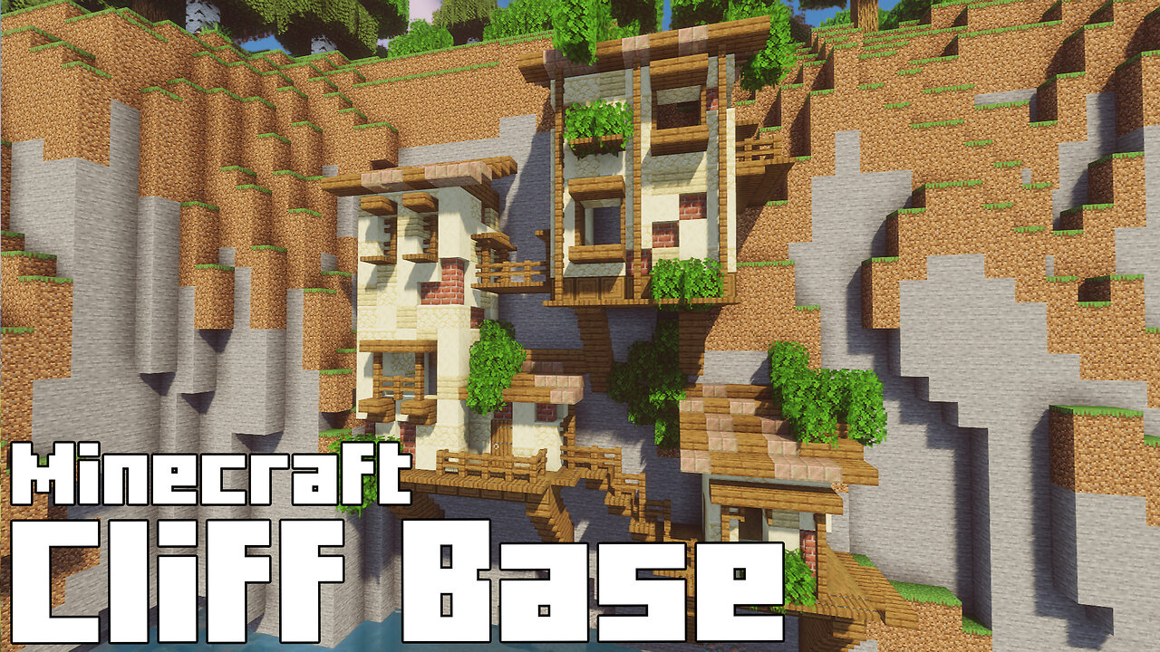 Minecraft Cliff Base - Sky-High Survival Build