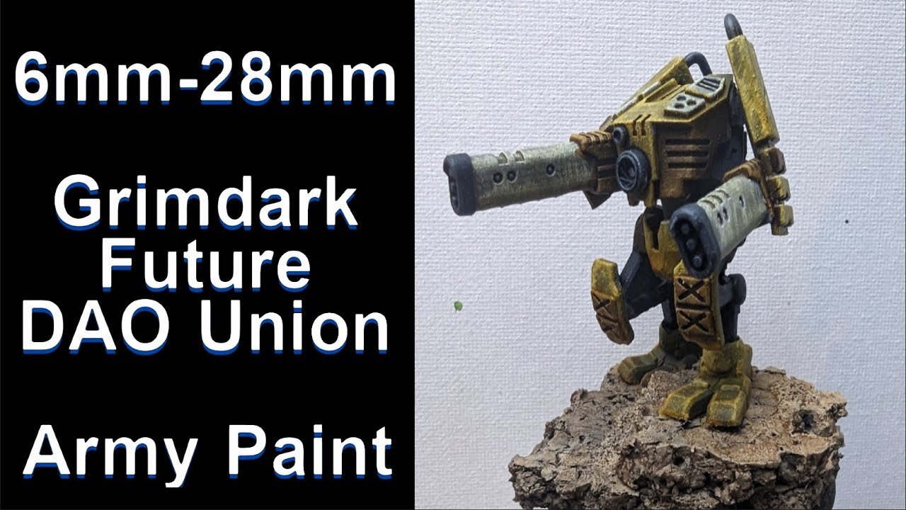 Up-scaling 6mm models: Painting a DAO Union army