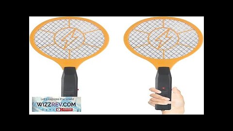 Electric Fly Swatter Handheld Bug Zapper Indoor Outdoor Zapping Racket Review