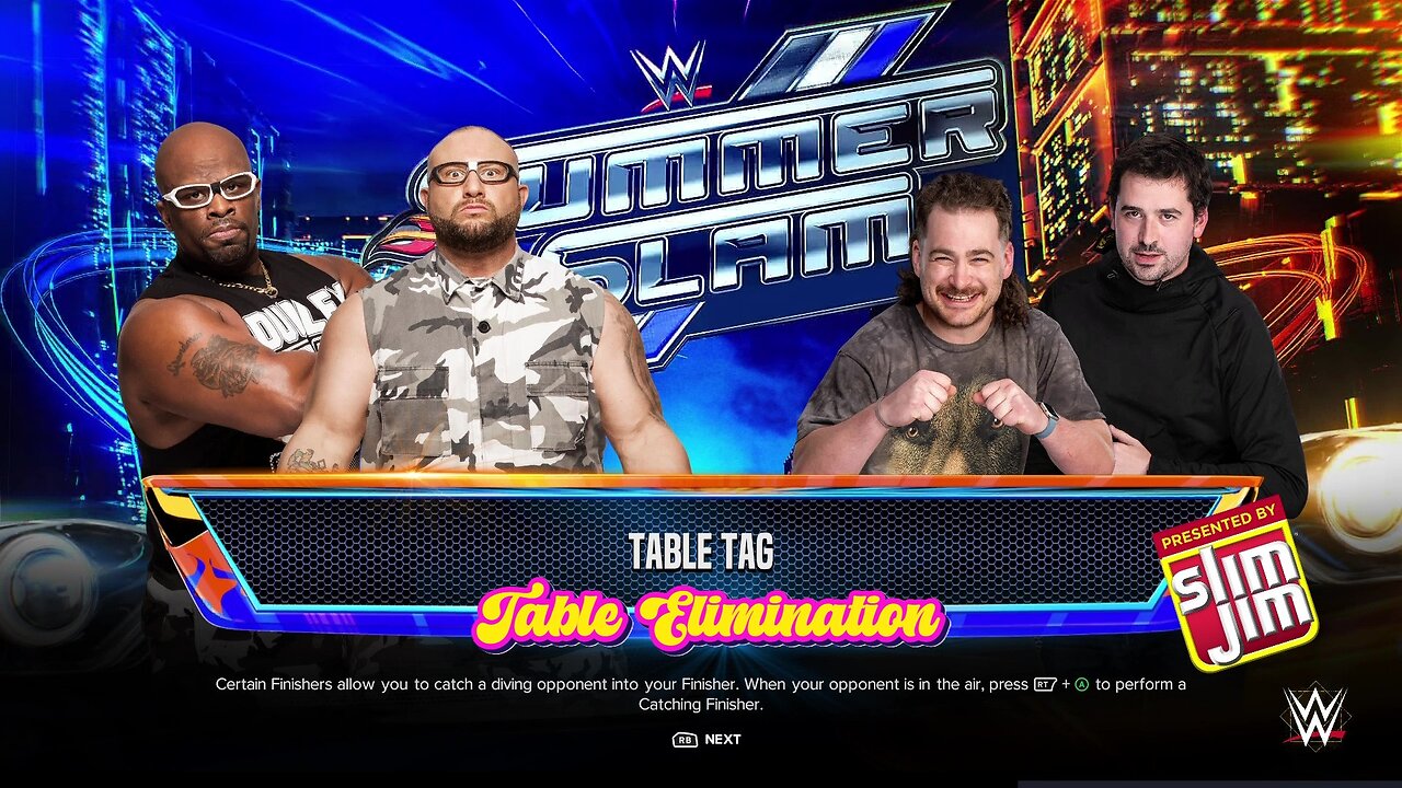 WWE 2k24 TagTeamTableElimination Dudley Boyz vs Toxic Table