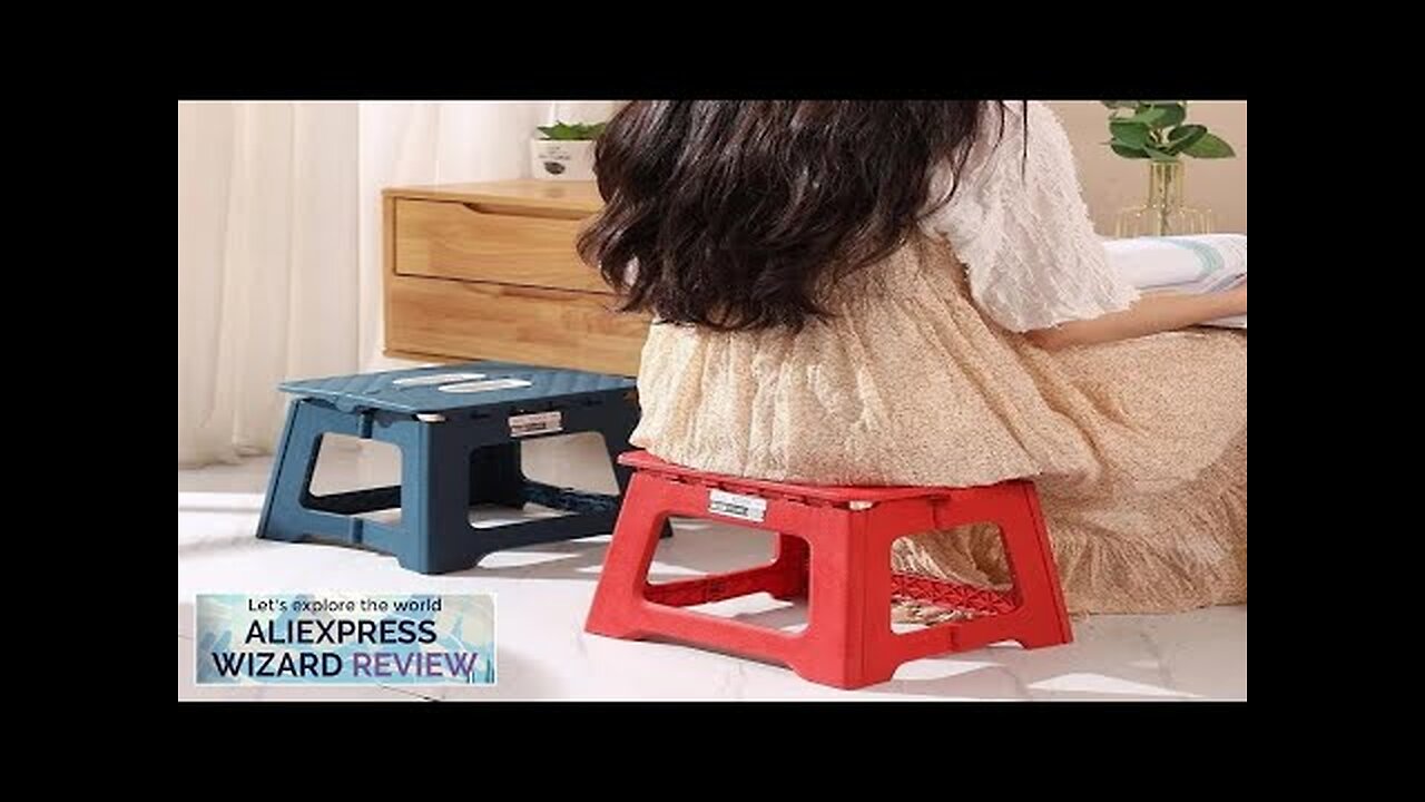 Portable Mini Outdoor Stool Thickened Plastic Folding Chair and Mazar Bench Review