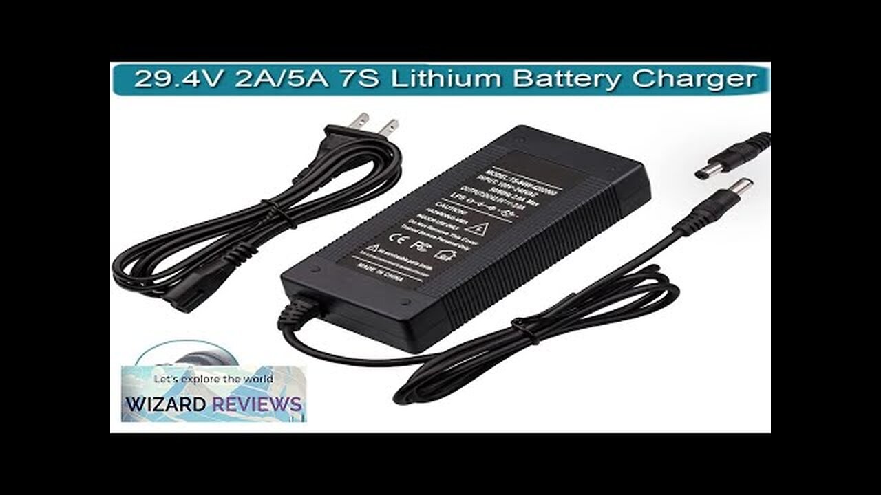 29.4V 2A Li-ion Battery Charger Supports Fast Charging and High AC/DC 29.4V/2A Review