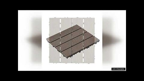 VEVOR Interlocking Deck Tiles Plastic Wood 27 Pack 12"x12" Waterproof for Porch Review