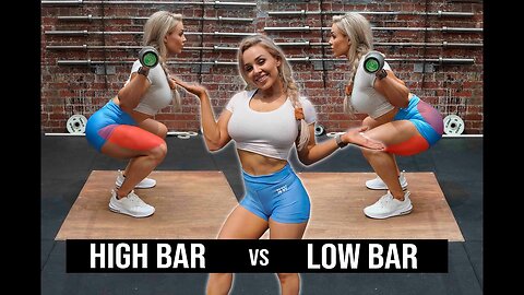 HIGH BAR or LOW BAR SQUATS 🤔🤷 ♀