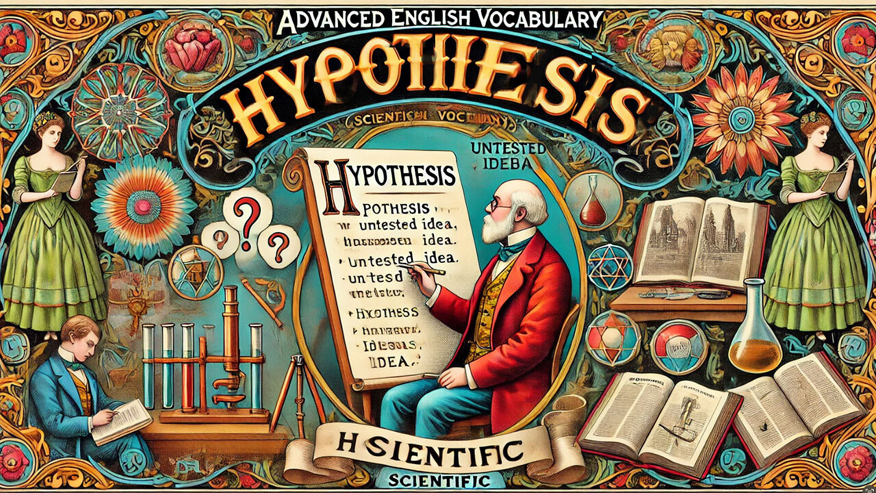 University Vocabulary and Pronunciation "HYPOTHESIS" with tag questions Advanced English