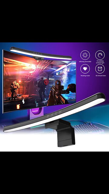 USB Stepless Dimming Screen Hanging Lights Curved Screen Monitor Light Bar