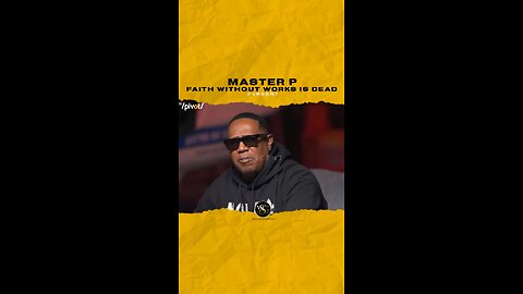 @masterp Faith without works is dead