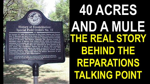 40 ACRES & A MULE & THE REASON WHY SCHOLARS LIE TO US ABOUT BLACK HISTORY IN AMERICA
