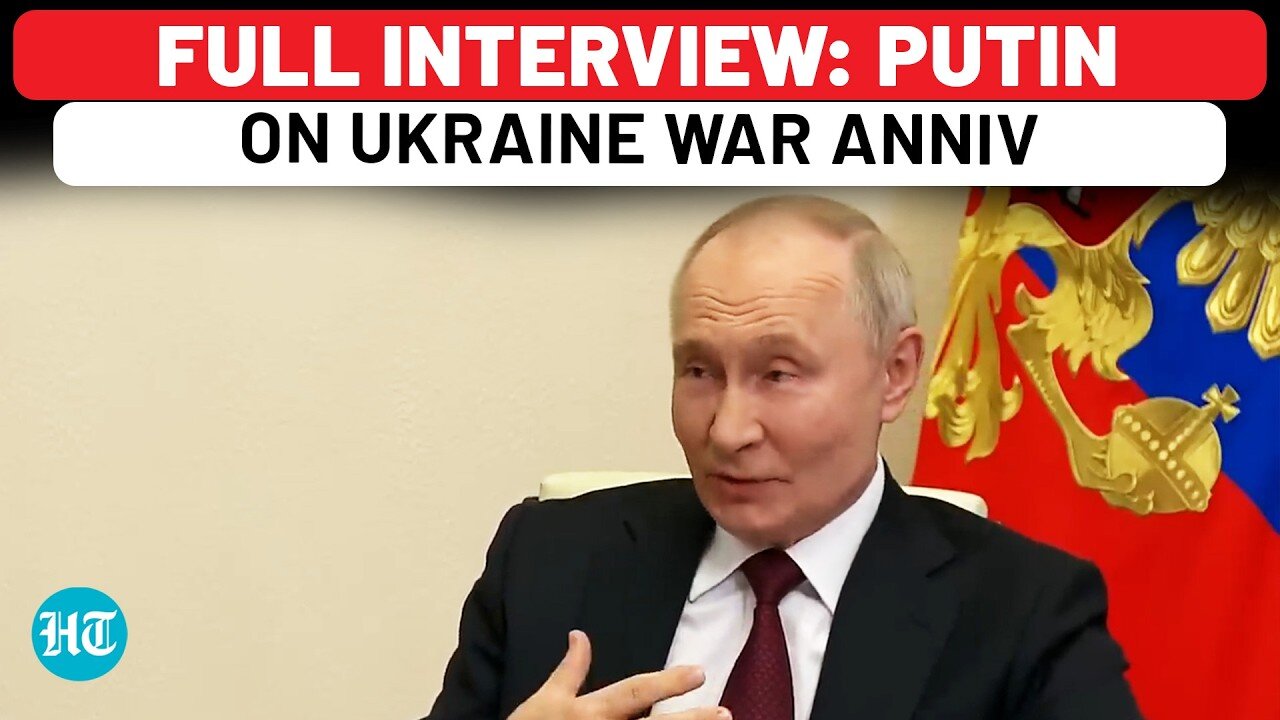 Full Interview: Putin On Ukraine War Anniv- Bombshell Offer To Trump; Shames Europe, Spooks Zelensky