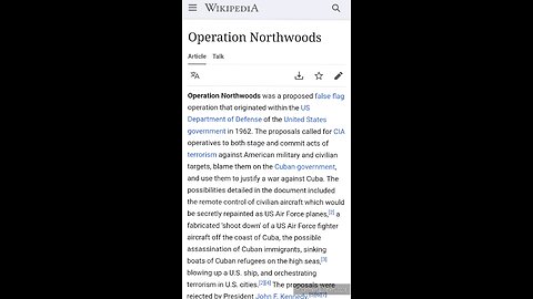 Operation Northwoods 2.0 Flight D.C. Plane Crash Drone Black Hawk