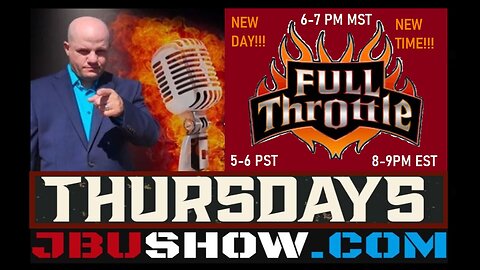 FULL THROTTLE THURSDAY LIVE: OUR GOVT HAS BEEN RUN LIKE AN ORGANIZED CRIME SYNDICATE & IT'S NOW OVER