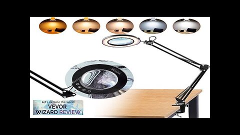 VEVOR Magnifying Glass with Light and Stand 5X Magnifying Lamp 4.3" Glass Review