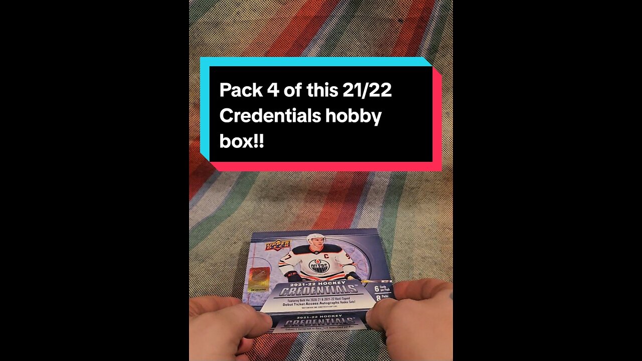 Pack 4 of this 21/22 Credentials hobby box!!