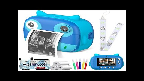 V17 Blue Owl Kids Camera Instant Print Camera for Boy's Birthday Gift Review