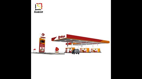 Make steel frame structure of petrol pump . just buy and put it according design.