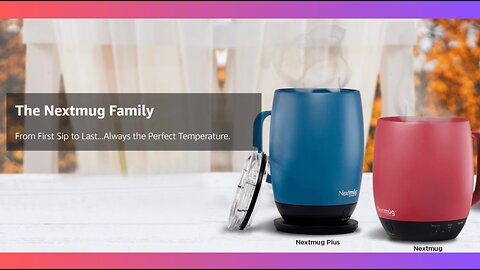 Nextmug - Temperature-Controlled, Self-Heating Coffee Mug