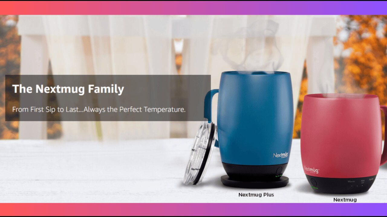 Nextmug - Temperature-Controlled, Self-Heating Coffee Mug