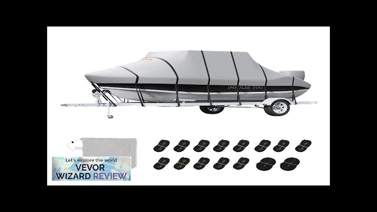 VEVOR T Top Boat Cover 20'-22' Waterproof Trailerable T-Top Boat Cover 600D Review